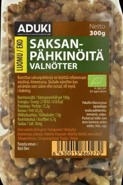 Aduki Pähkinät, Siemenet Ja Muut Kuivatuotteet<luomu saksanpähkinä 300g