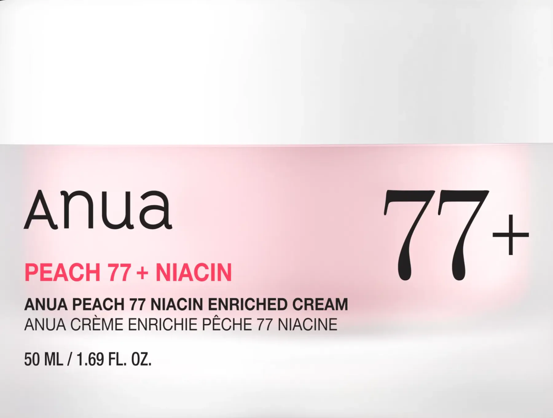 Clearance peach 77% niacin enriched cream 50ml Kasvojenhoito