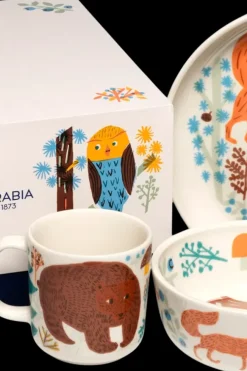 Outlet Poppoo Ystävät 3-setti lastenastiasto Mukit Ja Kupit