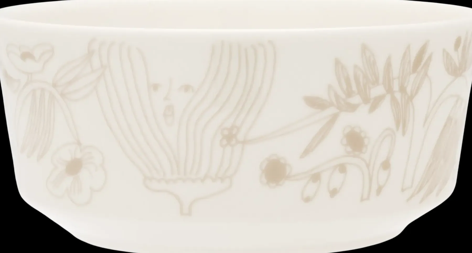 Arabia Tarjoiluastiat<Puutarhurit kulho 13 cm beige