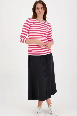 Discount raidallinen 3/4 hihainen trikoopusero Paidat Ja Topit