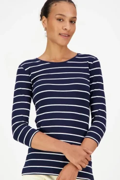 Aventura Pluskoot|Paidat Ja Topit<raidallinen 3/4 hihainen trikoopusero