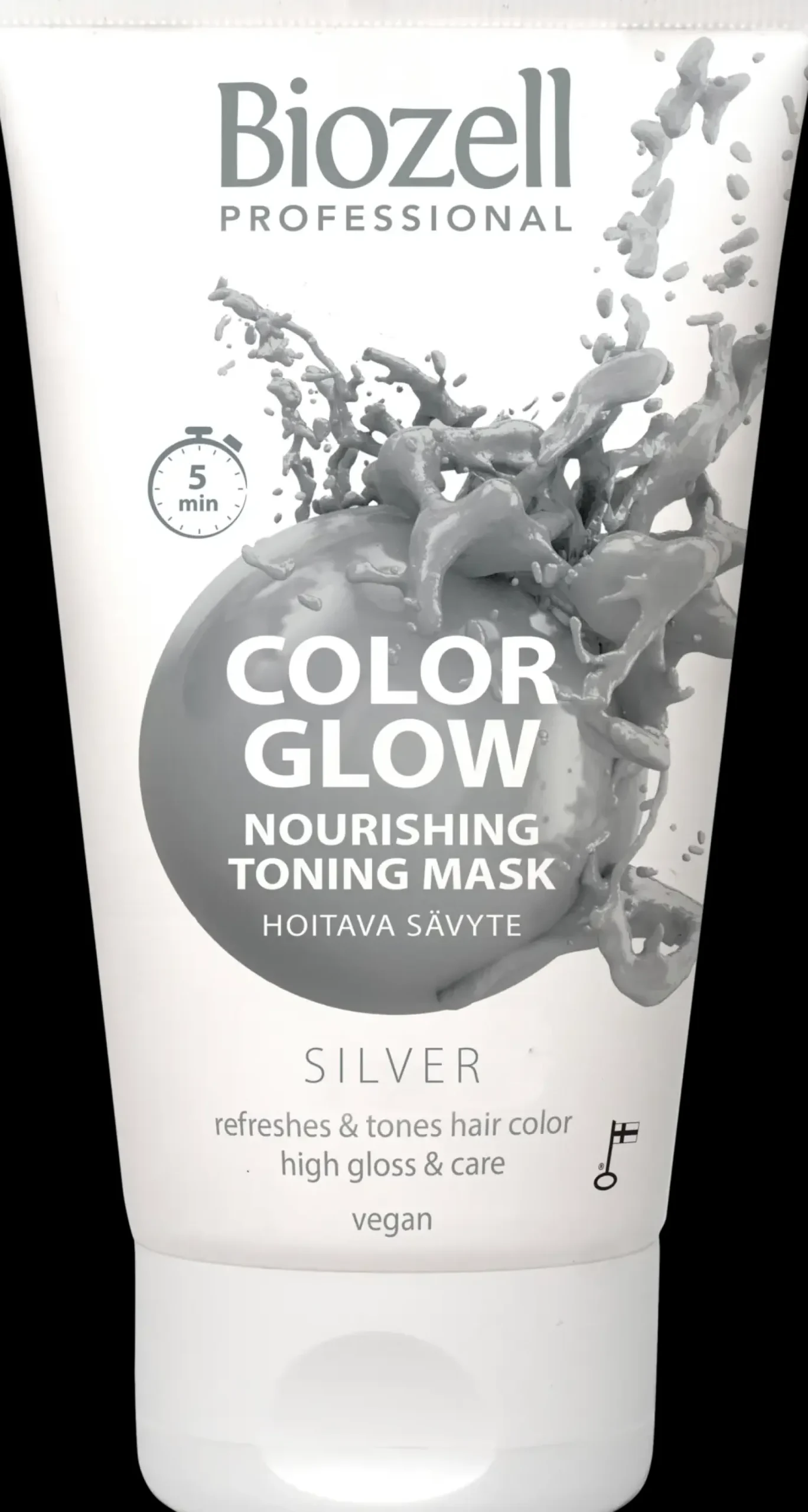Biozell Hiusvärit<Color Glow Hoitava sävytenaamio Silver 150ml