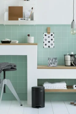 Online NewIcon poljinroska-astia 3 L matt black Muut Kylpyhuonetarvikkeet|Roskakorit