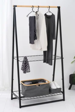 Outlet pyykkikori kokoontaittuva 40L pepper black Pyykinhoito