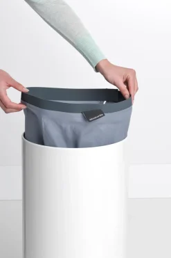 New pyykkikori 35L korkkikansi white Pyykinhoito