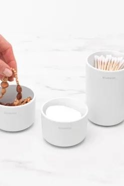 Brabantia Säilytyslaatikot, -lokerikot Ja -telineet|Muut Kylpyhuonetarvikkeet<ReNew säilytyspurkit 3 kpl white