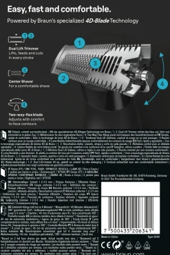Braun Parranajo<Hybriditrimmeri XT5100 Series X
