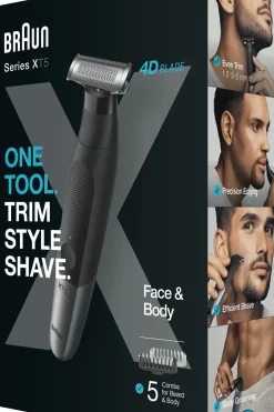 Braun Parranajo<Hybriditrimmeri XT5100 Series X