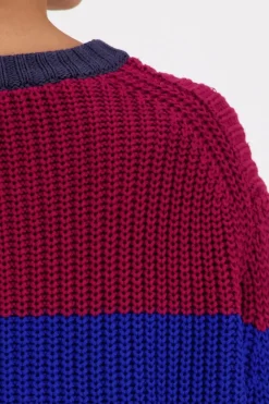 Best Calvin Klein Chunky stripe crew neck neule Neuleet