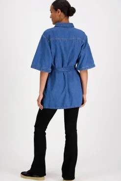 Calvin Klein Jeans Puserot Ja Tunikat<Linen Boxy Belted paitamekko