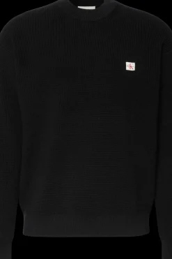 Calvin Klein Jeans Neuleet<Ls ez cotton waffle crwnk neule