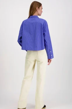 Calvin Klein Jeans Puserot Ja Tunikat<Yd stripe boxy cropped paitapusero