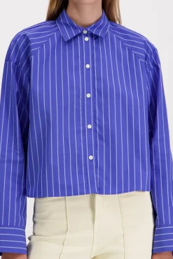 Calvin Klein Jeans Puserot Ja Tunikat<Yd stripe boxy cropped paitapusero