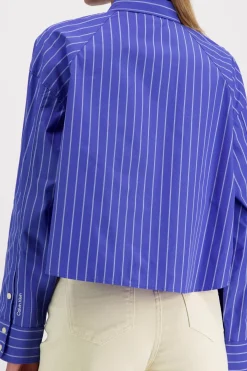 Calvin Klein Jeans Puserot Ja Tunikat<Yd stripe boxy cropped paitapusero