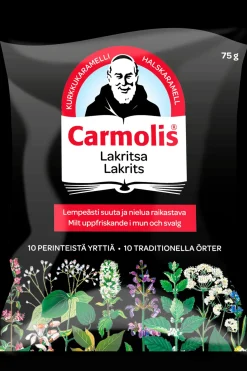 Carmolis Suklaat Ja Muut Makeiset<Lakritsi yrttikaramelli 72 g