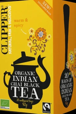 Clipper Juomat<Luomu Indian Chai musta tee 20ps / 50g Reilu kauppa