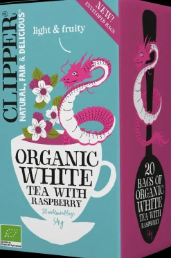 Clipper Juomat<Luomu Valkoinen tee, vadelma 20ps / 34g
