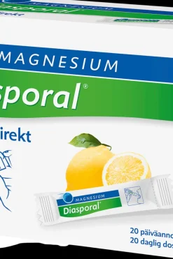 Diasporal Kivennäis- Ja Hivenaineet<sitruunanmakuinen magnesium-annosrae 300mg Direkt ravintolisä 27g/20kpl