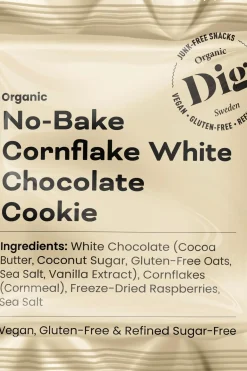 Best Dig Luomu Cornflake-valkosuklaakeksi 30g Urheiluravinnevälipalat