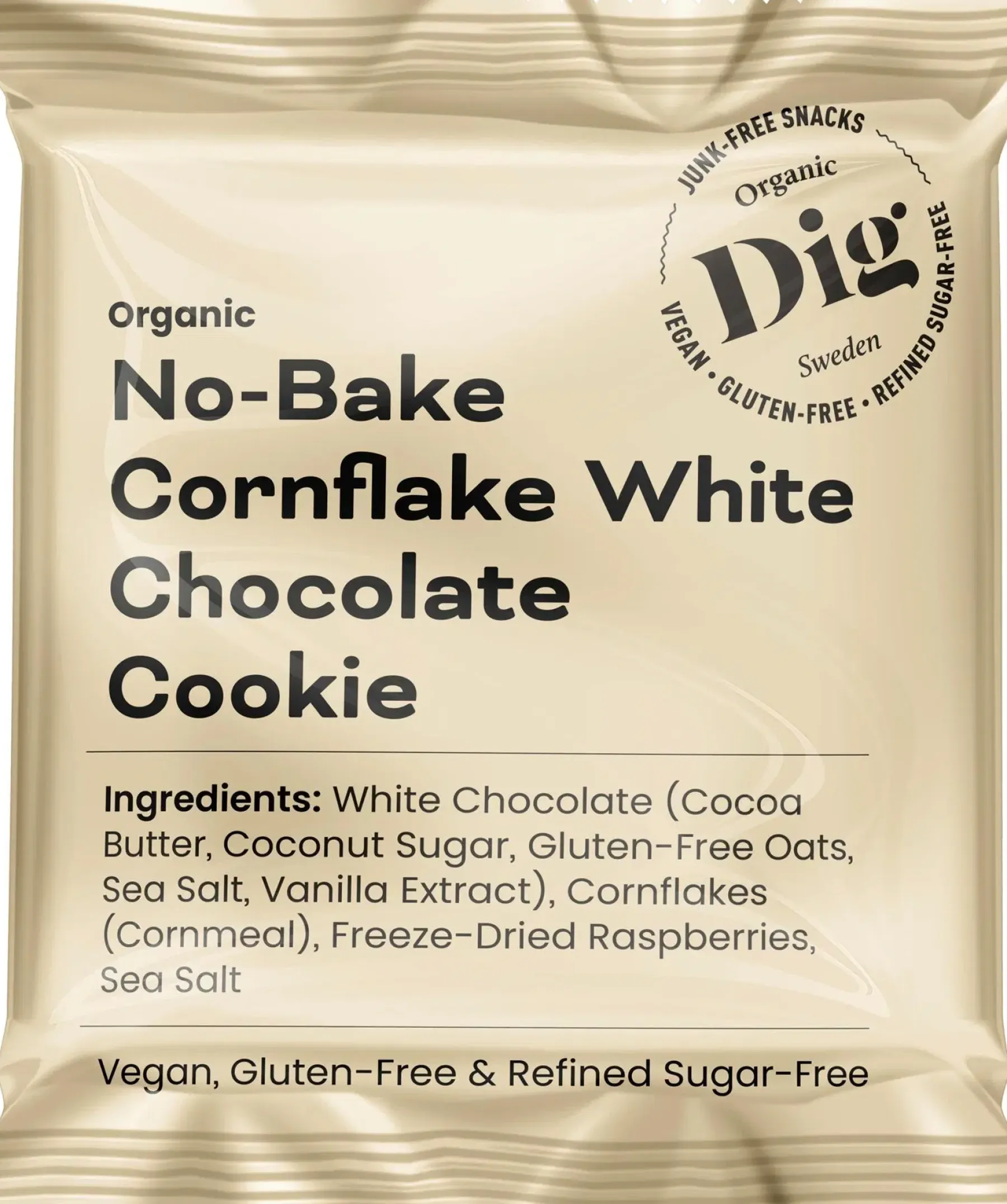 Best Dig Luomu Cornflake-valkosuklaakeksi 30g Urheiluravinnevälipalat