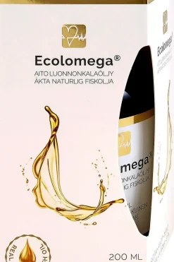 Hot ECOLOMEGA® kalaöljy, SITRUUNA 200 ml Omegat Ja Muut Rasvahapot