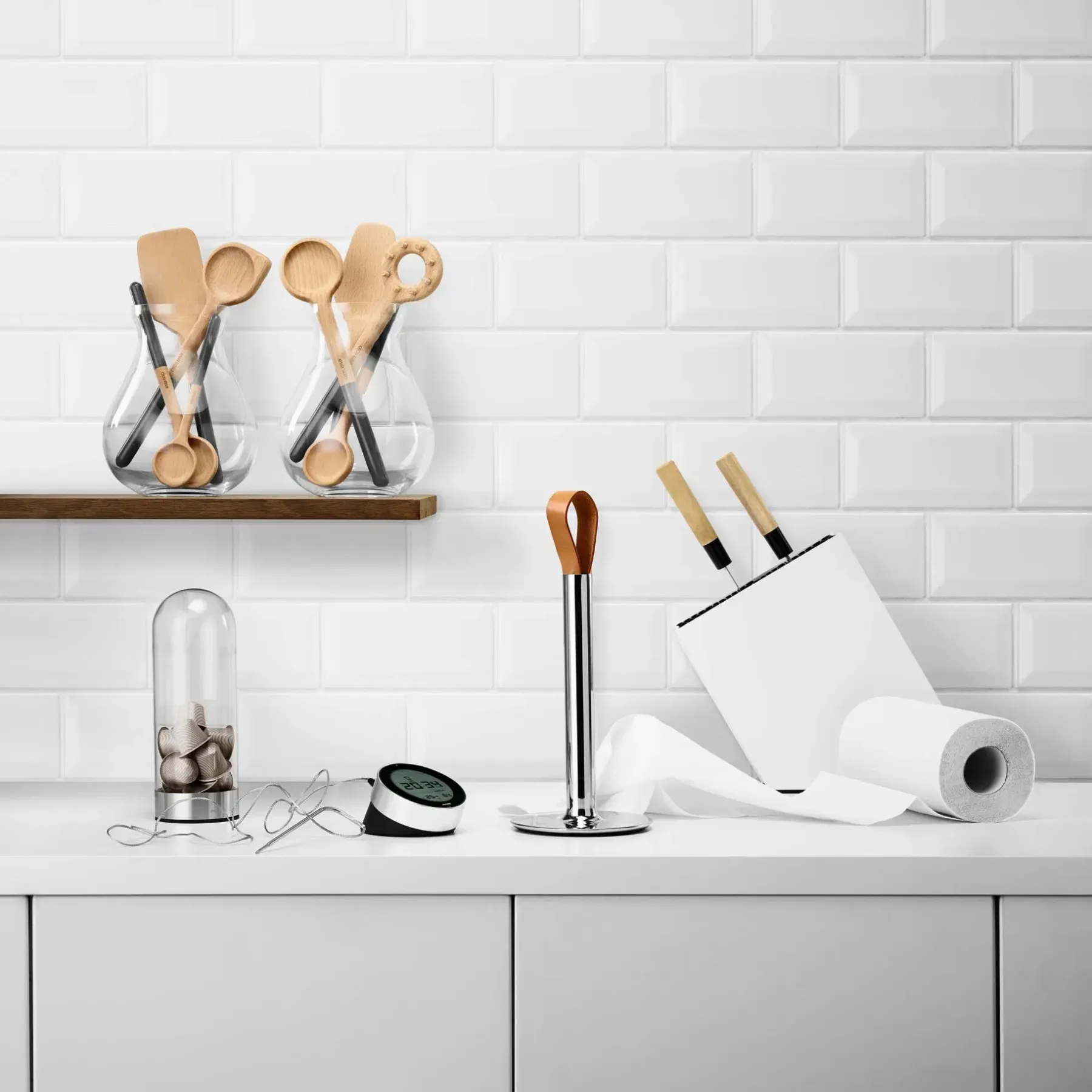 Eva Solo Keittiöveitset<veitsitukki, valkoinen