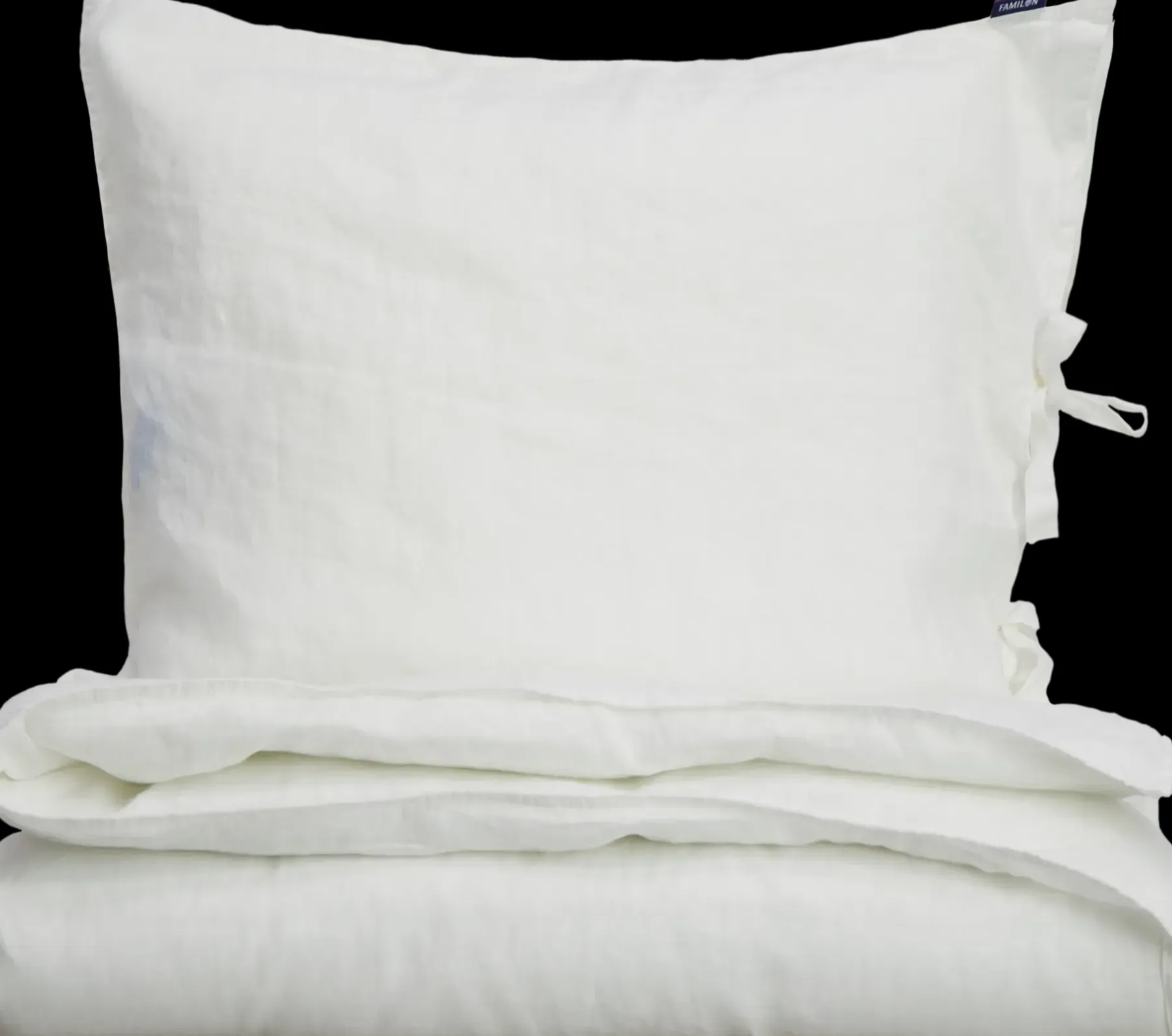 Outlet Pellava pussilakanasetti 150x200+50x60cm valkoinen Pussilakanat