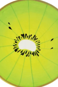 Finnmari Tarjoiluastiat<Kiivi lasinalunen halkaisija 10 cm keraaminen vihreä