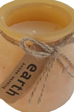 Sale kynttilälasi 8x8x8 cm keltainen Kynttilät