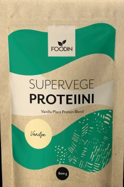 Foodin Proteiinijauheet<Supervege, kasviproteiinisekoitus, vanilja 600g