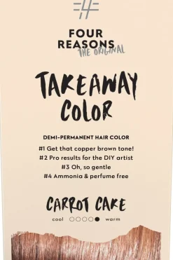 Four Reasons Hiusvärit|Kampaamotuotteet<Original Takeaway Color 6.4 Carrot Cake kestosävyte