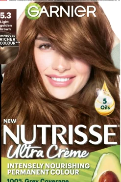 Best Nutrisse Ultra Creme 5.3 Light Golden Brown Vaalea Kullanruskea kestoväri 1kpl Hiusvärit