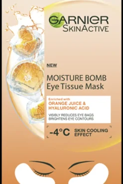 Online Skin Active Moisture Bomb Eye Tissue Mask Orange Juice silmänalusnaamio, silmäpusseista vähemmän näkyvät 6g Ihonhoidon Tehoaineet|Kasvojenhoito