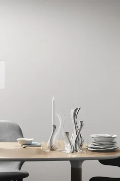 Georg Jensen Kynttilänjalat<Cobra-kynttiläjalat 2 kpl/pkt 20 cm, keskikokoinen