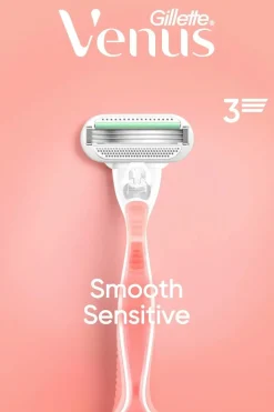 Gillette Karvanpoisto<Venus Smooth Sensitive ihokarvanajohöylä+1 terä