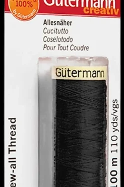Gütermann Muut Käsityötarvikkeet<yleisompelulanka 100 m polyesteriä, musta