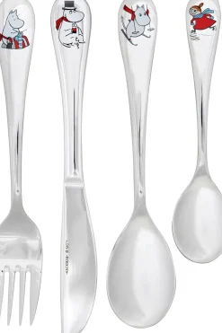 Hackman Lasten Astiat Ja Aterimet|Aterimet Ja Ottimet<Muumi Talvi lasten aterinsetti, 4-osainen