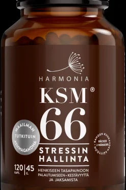 Harmonia Erityisvalmisteet<KSM66 ravintolisä tuplapakkaus 2x120 kaps.