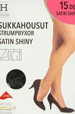 House Sukat Ja Sukkahousut<naisten sukkahousut Satin Shiny 15 den