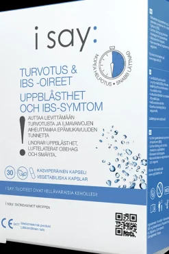 Sabora Pharma Vatsan Hyvinvointivalmisteet<i say Turvotus & IBS-oireet 30 kaps.