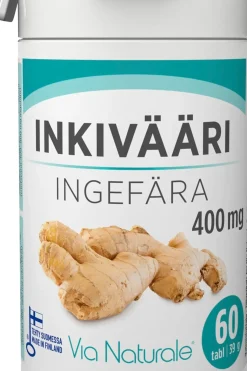 Via Naturale Erityisvalmisteet<Inkivääri 400mg 60 tabl