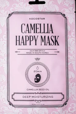 Kocostar Korealainen Ihonhoito|Kasvojenhoito<Camellia Happy Mask kosteuttava kangasnaamio 1 kpl