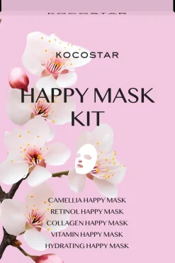 Happy Mask Kit kangasnaamiopakkaus 5 kpl Kasvojenhoito