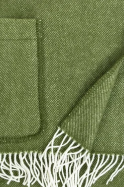 Best Arvo taskuhuivi 60x180cm valko-oliivi Viltit, Huovat Ja Torkkupeitot