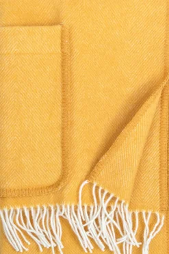 Sale Arvo taskuhuivi 60x180cm valko-oranssi Viltit, Huovat Ja Torkkupeitot