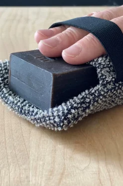 New Kivi saippuapesin zero waste musta-pellava Muut Kylpyhuonetarvikkeet|Sauna