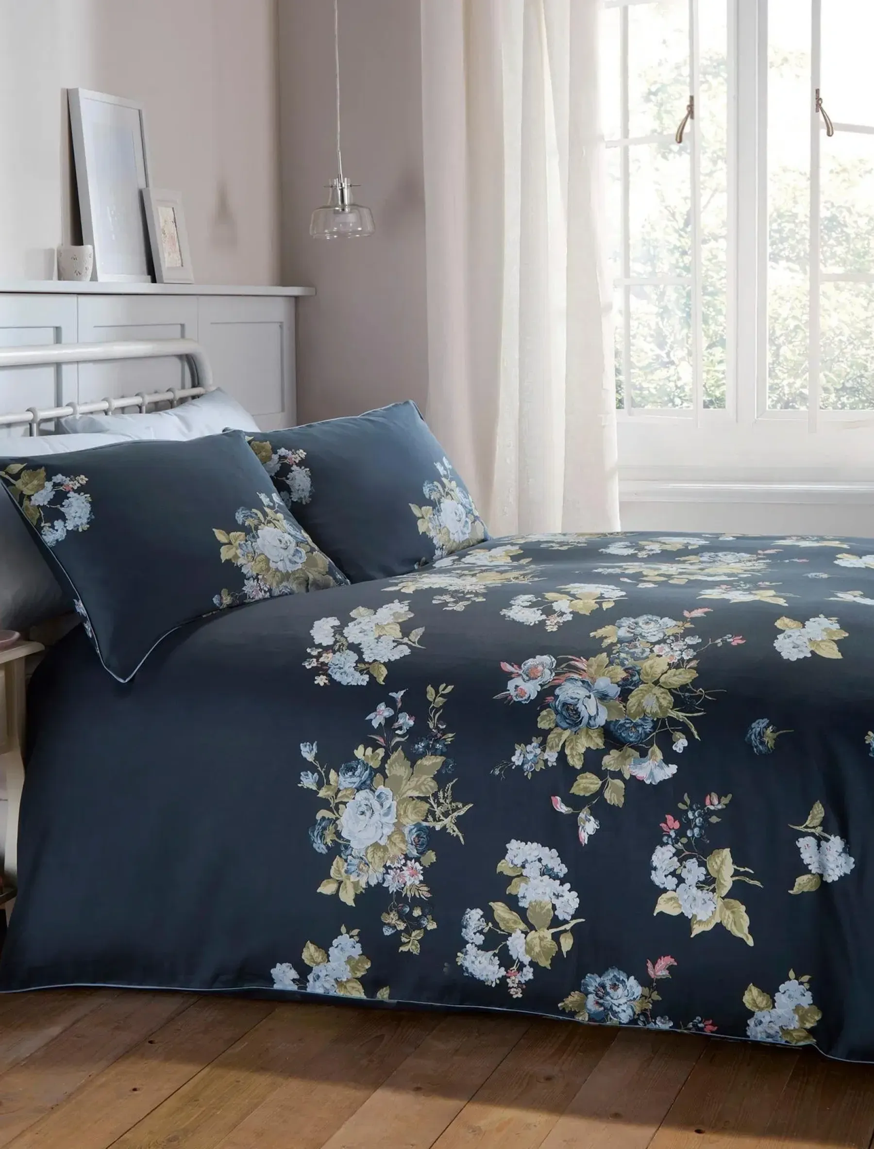 Outlet Rosemore tuplapussilakanasetti 230x220 + 2kpl 50x60cm midnight Pussilakanat