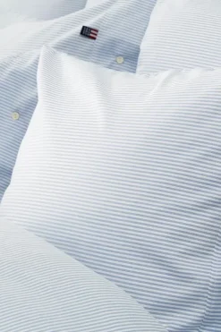 Discount Lexington Pin Point tyynyliina sininen/valkoinen 50x60cm Tyynyliinat