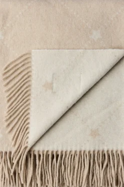 Lexington Company Viltit, Huovat Ja Torkkupeitot<Lexington Signature Star huopa 130x170cm beige/valkoinen